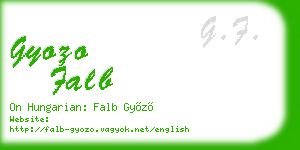 gyozo falb business card
